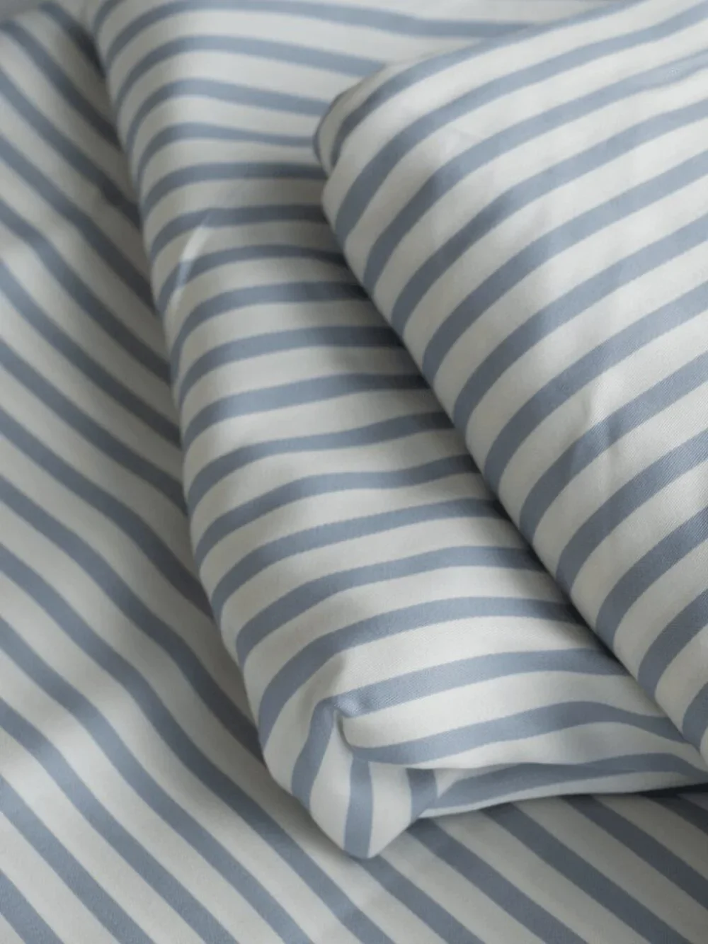 Buffy Breeze Duvet Cover in Light Blue Stripe King / Cal King